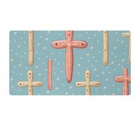 Easter Cross Art-964 Cushioned Kitchen Runner Rug Mat Stain Resistant, Easy Wipe Clean for House Sink Office,15.7"x29.5"in