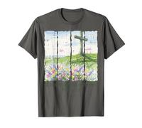 Easter Cross Hill Flowers He is Not Here Women Men Kids T-Shirt