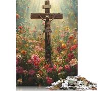 Easter Cross Puzzles for Adults 1000 Piece Puzzle for Teenager Educational Game Challenge Toy 1000pcs (75x50cm)