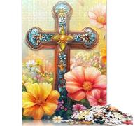 Easter Cross Puzzles for Adults 1000 Pieces Puzzles for Adults & Teenager Age 12 Years Up Christmas Eve Gifts 1000pcs (75x50cm)