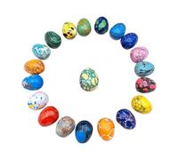 Easter Crystal Easter Eggs - 20PCS Colorful Pastel Speckled Egg For Easter Egg Crystal for DIY Natural Decor, Polished Stone