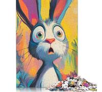 Easter Cute Bunny 500 Pieces Puzzles Wooden Puzzle for Teenager Funny Jigsaw Puzzles 500pcs (52x38cm)
