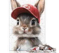 Easter Cute Bunny Puzzle Jigsaws 500 Pieces for Adults & Teenager Age 12 Years Up Christmas Eve Gifts 500pcs (52x38cm)