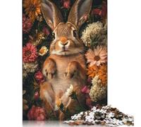 Easter Cute Bunny Puzzle Premium 100% Recycled Board Paper Rectangular Jigsaw Puzzle for Boy Or Girl 300pcs (40x28cm)