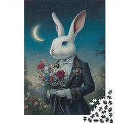Easter Cute Bunny Puzzles 1000 Pieces for Teenagers Gifts Puzzle Jigsaws for Adults Sustainable Puzzle for Adults | Games 1000pcs (75x50cm)