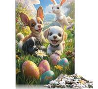 Easter Cute Bunny Puzzles 500 Pieces for Teenagers Gifts Puzzle Jigsaws for Adults Sustainable Puzzle for Adults | Games 500pcs (52x38cm)