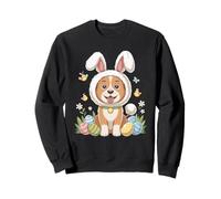Easter Cute Dog With Bunny Ears And Eggs Sweatshirt