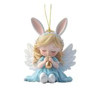 Easter Day 2D Acrylic Pendant Decoration Home Festival Pendant String Beads for Doorway (White, One Size)