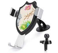 Easter Day Bunny Rabbit Colorful Eggs Car Phone Mount Stand, Hands Free Cell Mobile Phone Holder, Non-Slip Ultra Stable Universal Fit Automobile Clamp Cradle