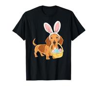 Easter Day Cute Dachshund Doxie Puppy Bunny Rabbit Ears Dog T-Shirt