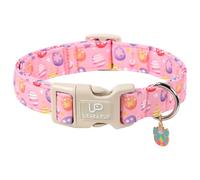Easter Day Dog Collar, UP URARA PUP Easter Eggs Adjustable Pet Collar with Bowknot Charm, Colorful Eggs Dog Collars for Small Medium Large Dogs