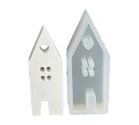 Easter Day House Shape Candle Molds - Plaster lightthouse Silicone Mold | House Ornament Candle Mold, lightthouse Resin Mould Casting Bar, Easy to Use Art and Craft Mold for Christmas, Birthday,