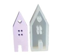 Easter Day House Shape Candle Molds - Plaster lightthouse Silicone Mold | House Ornament Candle Mold, lightthouse Resin Mould Casting Bar, Easy to Use Art and Craft Mold for Christmas, Birthday,