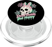 Easter Dead Inside But Hoppy Skull Bunny Pastel Goth PopSockets PopGrip for MagSafe
