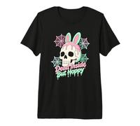 Easter Dead Inside But Hoppy Skull Bunny Pastel Goth Premium T-Shirt