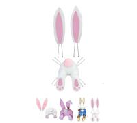 Easter Decor Bunny Butt Wreath Kit,Easter Thief DIY Cute Rabbit Butt with Ears for Home Wall Hanging Cartoon Ornament,Easter Spring Outdoor Indoor Hanging Welcome Sign Wreath Attachment