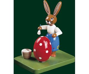 Easter Decoration Bunny Girl With Easter Egg Height= 8cm New Osterhasenfigur