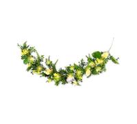 Easter Decoration Garland with Lighting, 1.1 m Easter Garland Artificial with LED Fairy Lights, Easter Decoration Garland Spring with Easter Eggs, Spring Decoration Garland Battery Operated for Indoor