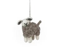 Easter Decoration, Hanging Felt Sheep, Novelty Handmade Wool Sheep Figurine, Felt Animal, Cute Herdwick Sheep Fun Festive Ornament
