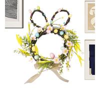 Easter Decoration Outdoor Wreath, Garland with Berries, Eggs and Easter Wreaths for the Front Door Outdoors, for Indoor and Outdoor Use, Home, Window, Wall, Bedroom, Living Room