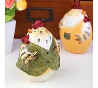 Easter Decoration Table, 10 x 14 cm Resin Oil Painting Chicken, Handpainted Retro Chick Ornaments Crafts, Study Decorations, Easter Gifts, Decoration Easter for Home, Bedroom, Window