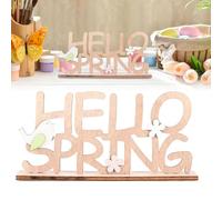 Easter Decoration Table, Easter Decoration Wooden Table Decoration Garden Decoration Gift, Creative Easter Letters, Easter Letter Flower Rooster Decoration, for Wooden Alphabet Boards Fine Workmanship