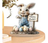 Easter Decorations Bunny 2D Acrylic Easter Centerpiece - Rabbit Decorations for Desk and Centerpiece | For Home Living Room Shelf Desk Mobile Wedding Party