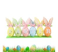 Easter Decorations - Bunny Ears Spring Party, Spring Decorations for Easter with Bunnies and Eggs - Centerpiece for Home, Bedroom, Kitchen, Office, School, Farm Dormitory Apartame