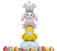 Easter Decorations - Eliminate the Stress at Garden Parties, Cute Standing Animal Figurines Made of Foil, Sturdy Base, Weighted and Leak-proof Valve, High-Quality Metallic Shine | P