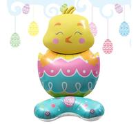 Easter Decorations - Eliminate the Stress at Garden Parties, Cute Standing Animal Figurines Made of Foil, Sturdy Base, Weighted and Leak-proof Valve, High-Quality Metallic Shine | P