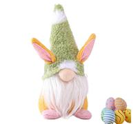 Easter Decorations Gnome,Handmade Gnome Faceless Plush Dwarf Doll Easter Home Decorations Ornaments Gifts, for Home Kitchen Farmhouse Holiday Festival Party (Green)