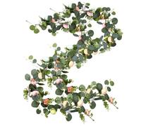 Easter Decorations - Soft Rubber+Silk Flower+PE, 66.93 Inches, Easter Egg Garland, Easters Garland | Colorful Hanging Ornament, Festive Party Decor For Home, Door, Wall, Garden, Holiday Display Use
