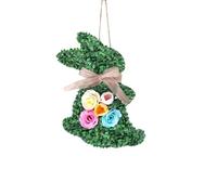 Easter Decorations Wooden Wreath for Front Door Sign Cute Bunny Porch Decor Easter Rabbit Hanging Wall Plaque Spring Decoration for The Home