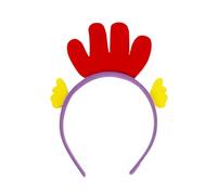 Easter Decorative Headband Cartoon Egg Rabbit Headband for Adults Children Holiday Party Dress Up Men's Headband Winter (Red, 21 x 16 x 1)