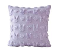 Easter Decorative Pillowcases, Skin-Friendly Fabric, Polyester Material, Easter Egg Faux Wool Pillow Covers, Holiday Cushion Covers, Inviting Texture, For Bedroom Sofa Porch