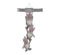 Easter DecorsEaster Bunnies Rabbits Sign for Front Door Decors Curtain Tieback Rabbits Window Curtain Holdback Buckles Bunnies Welcome Sign Door Hanger