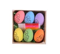 Easter DIY Hand Painted Eggs 2024 Cartoon Bunny Art Craft Kit Childrens Activity Holiday Decorations (D, One Size)