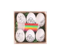 Easter DIY Hand Painted Eggs 2024 Cartoon Bunny Art Craft Kit Childrens Activity Holiday Decorations (B, One Size)