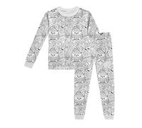 Easter DIY Hand Painting Activity Wearable Pajama Set for Kids Play and Homewear (White, 3-4 Years)