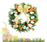 Easter Door Wreath - Festive Garland Handmade Easter Outdoor Decoration Door Wreath for Family Friendly Meetings Indoor Outdoor Wall Home Decoration