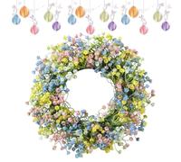 Easter Door Wreath - Flower Wall Sign | Artificial Spring Garland for Entryway, Kitchen, Bedroom, Family Gathering, Wedding, Front Porch, Floral Hanging Decor
