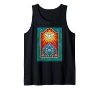 Easter Dove Holy Spirit Stained Glass Religious Christian Tank Top