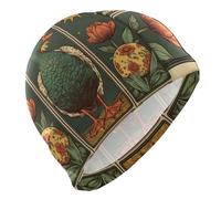 Easter Duck Tarot Cards Victorian Patterned Egg Swim Hats for Adult Short Hair Waterproof Large Swim for Women Hair Protection and Drag Reduction Gorras para natacion Mujer