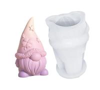 Easter Dwarf Ornaments Silicone Mold, Easter Gnome Mould, Easter Scented Candle Mold, Gnome Spring Silicone Molds, for Making Candle, Soap, Gnome Figures Cake Decor