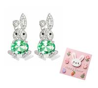 Easter Earrings for Women Cute Bunny Earrings Rabbit Earring Easter Gifts Easters Basket Stuffers Gifts Easters Dress for Women, Metal, No Gemstone