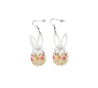 Easter Earrings for Women Easter Egg Dangle Earrings Cute Bunny Egg Rabbit Drop Earrings Holiday Jewelry Gifts for Women, One Size, Acrylic, No Gemstone