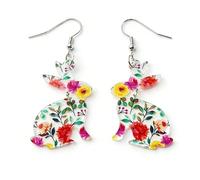 Easter Earrings, Rabbit Earrings, Easter Rabbit Earrings, Earrings for Girls, O/Star, Women, Acrylic Easter O/Earrings, O/Star Gifts for Girls, Easter Earrings