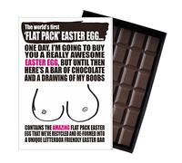Easter Egg Alternative Funny 100g Milk Chocolate Bar Novelty Gift for Boyfriend Husband Men Letterbox Friendly Posts Like a Traditional Greeting Card