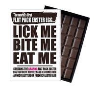 Easter Egg Alternative Funny 100g Milk Chocolate Bar Novelty Gift for Men Women Friend Boyfriend Girlfriend Husband Posts Like a Traditional Card