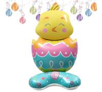Easter Egg Balloons, Leak-proof Self-Standing Spring Decoration, Standing Easter Bunny Balloon Decoration, for Indoor, Outdoor, Garden, Yard, Lawn, School, Farm, Holiday, Birthday